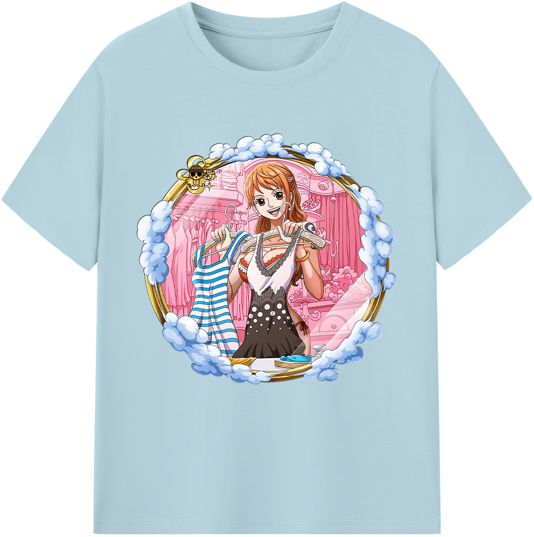 ワンピース ナミ ONE PIECE Nami 綿100％半袖Tシャツ（フロントプリント）